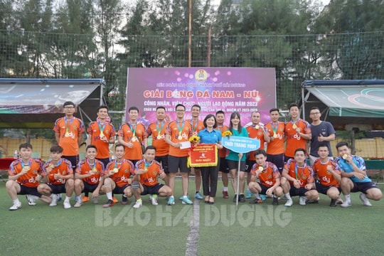 300 đoàn viên tham gia Giải bóng đá nam, nữ TP Hải Dương 
