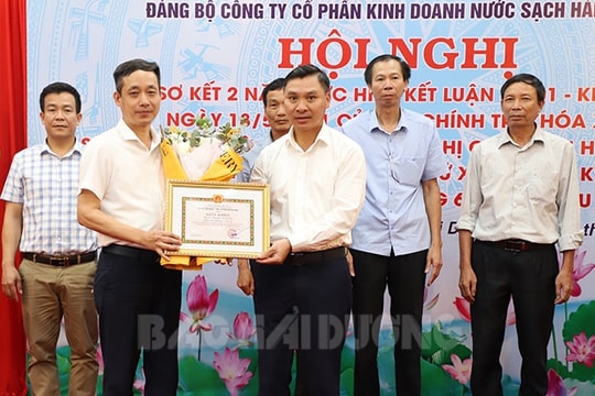Công ty CP Kinh doanh nước sạch Hải Dương thực hiện đạt và vượt các mục tiêu sản xuất, kinh doanh