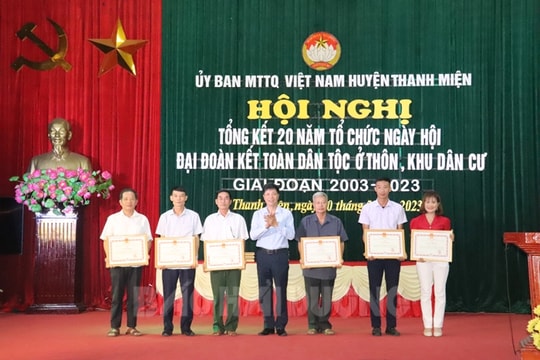 Ngày hội Đại đoàn kết toàn dân tộc củng cố đoàn kết ở Thanh Miện