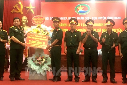 Ra mắt Câu lạc bộ Doanh nhân cựu chiến binh đầu tiên ở Bình Giang