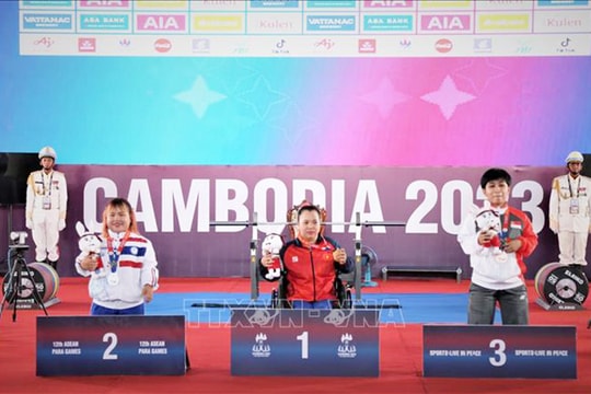 ASEAN Para Games 12: "Mưa" huy chương môn cử tạ cho Đoàn Thể thao Việt Nam