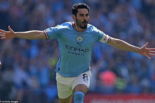 Gundogan tỏa sáng mang chức vô địch FA Cup về cho Manchester City