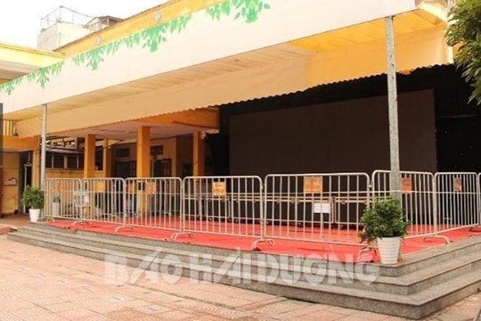 Hiện trường vụ một học sinh Trường Tiểu học Thanh Bình tử vong bị rò rỉ điện