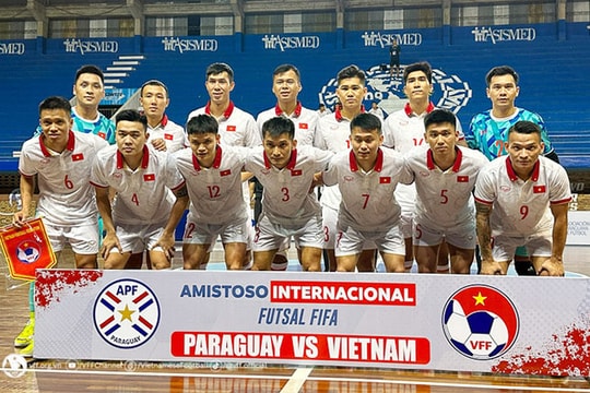 Đội tuyển futsal Việt Nam hòa kịch tính Paraguay