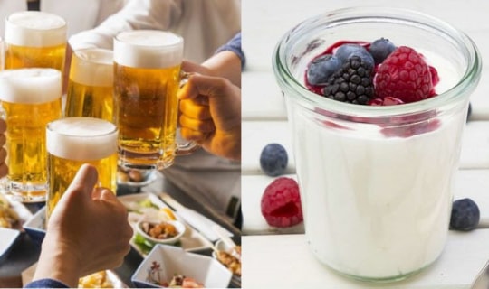 Ăn sữa chua trước khi uống rượu có tác dụng gì?