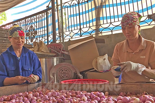 Làng nghề tạo nhiều việc làm cho lao động trung niên ở Nam Sách