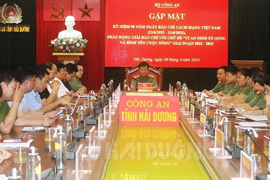 Phát động Giải báo chí "Vì an ninh Tổ quốc và bình yên cuộc sống" giai đoạn 2023 - 2025