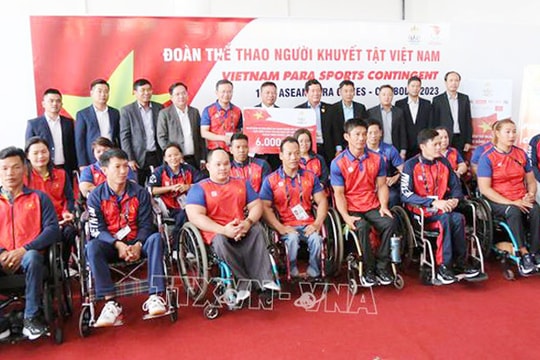 Tôn vinh nỗ lực không mệt mỏi của đoàn Thể thao Người khuyết tật Việt Nam
