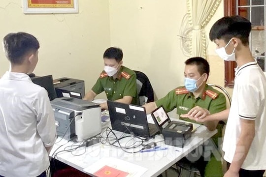 Hải Dương được Bộ Công an biểu dương hoàn thành chỉ tiêu cấp Căn cước công dân trước thời hạn