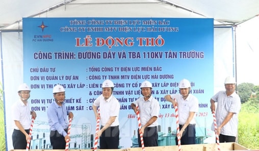 Khởi công xây dựng trạm biến áp 110kV Tân Trường