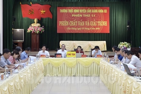 HĐND huyện Cẩm Giàng tiếp xúc cử tri và giám sát giải quyết khiếu nại, tố cáo hiệu quả
