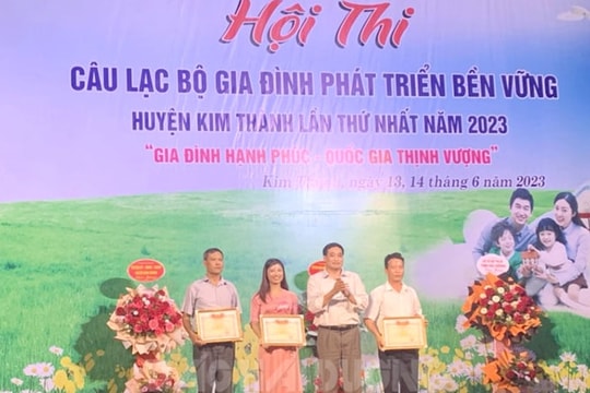 Xã Phúc Thành giành giải nhất Hội thi Câu lạc bộ gia đình phát triển bền vững huyện Kim Thành