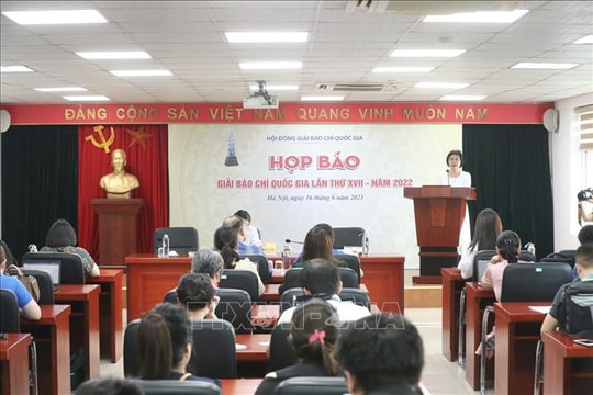 124 tác phẩm đoạt Giải Báo chí Quốc gia lần thứ XVII, năm 2022