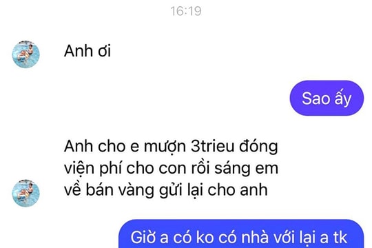 Cảnh giác lừa đảo vay tiền từ tài khoản ngân hàng trùng với tên người quen