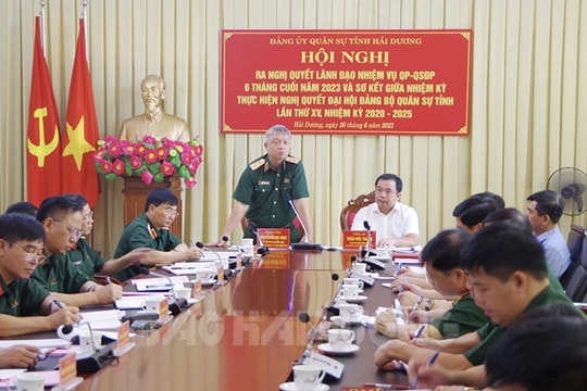 Đảng ủy Quân sự tỉnh Hải Dương có nhiều đổi mới, sáng tạo trong lãnh đạo, chỉ đạo thực hiện nhiệm vụ