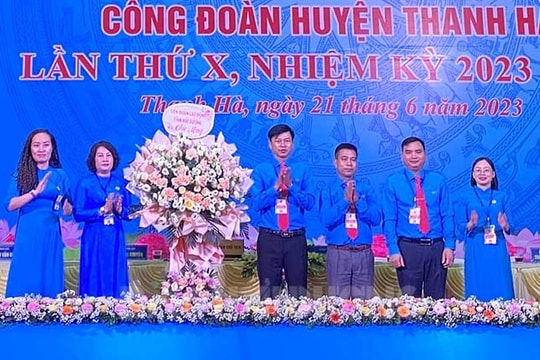 Thanh Hà phấn đấu thành lập từ 7-10 công đoàn cơ sở