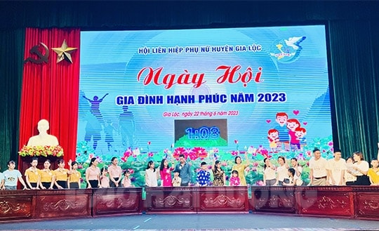 Đội xã Lê Lợi giành giải nhất Ngày hội gia đình hạnh phúc năm 2023 huyện Gia Lộc