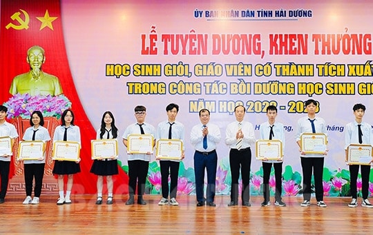 Hải Dương tiếp tục giữ vững vị trí nhóm đầu cả nước về thành tích học sinh giỏi quốc gia