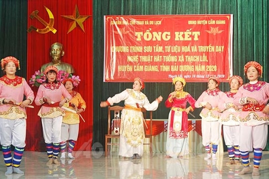 Hải Dương xây dựng nghệ thuật tuồng thành di sản văn hóa phi vật thể quốc gia 