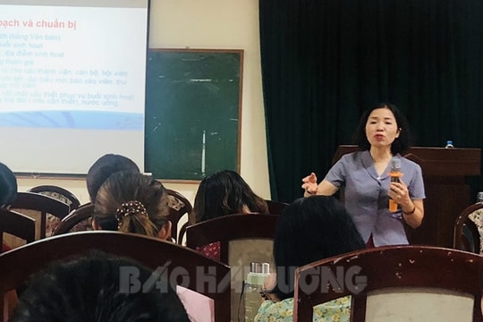100 Chủ tịch Hội Phụ nữ cơ sở được bồi dưỡng kỹ năng