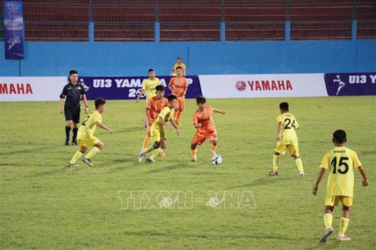 16 đội bóng tranh tài Vòng chung kết Giải Bóng đá thiếu niên U13 toàn quốc