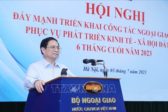 Thủ tướng Phạm Minh Chính dự Hội nghị đẩy mạnh công tác ngoại giao kinh tế