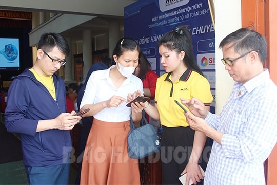 [Video] Tứ Kỳ - huyện đi đầu trong cả nước tổ chức Ngày hội công dân số