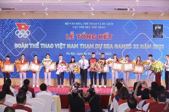 Lễ tổng kết Đoàn Thể thao Việt Nam tham dự SEA Games 32