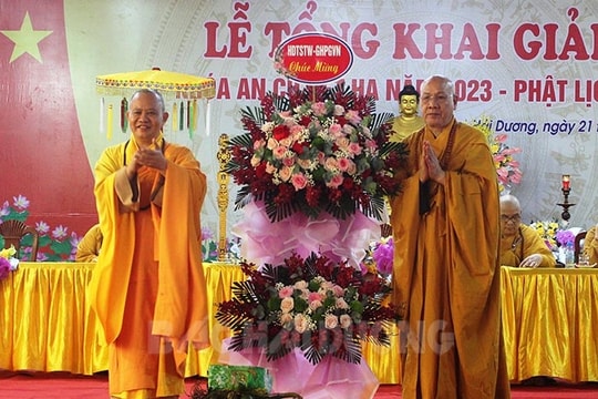 Hơn 300 tăng, ni ở Hải Dương tham gia khóa An cư kết hạ Phật lịch 2567