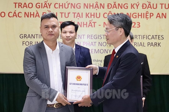 Khu công nghiệp An Phát 1 thu hút thêm một dự án mới