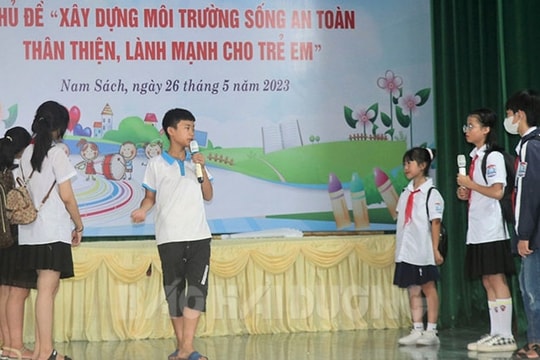 Nam Sách quan tâm chăm sóc trẻ em dịp hè