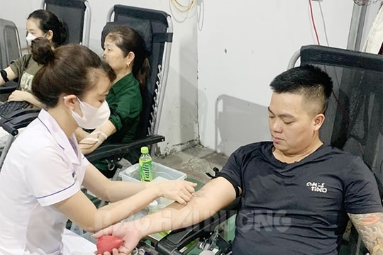 Kinh Môn vượt 26,9% chỉ tiêu hiến máu cả năm