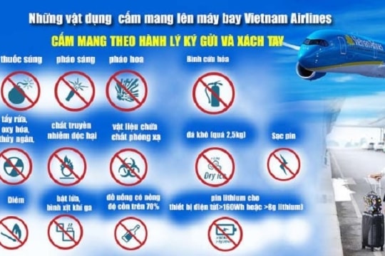 Có được mang vàng lên máy bay?