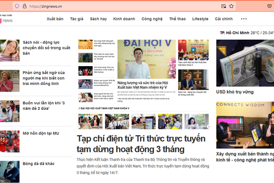 Xử phạt hành chính Tạp chí điện tử Tri thức trực tuyến