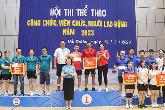  300 người tham gia Giải thể thao công chức, viên chức, người lao động tỉnh Hải Dương