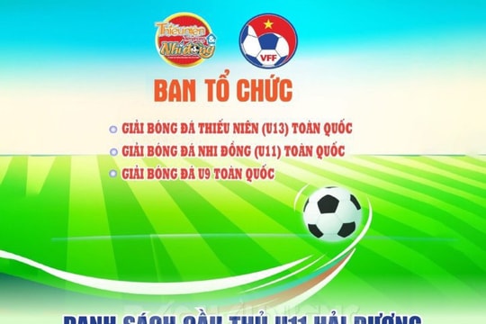 [Đồ hoạ] Danh sách cầu thủ U11 Hải Dương chuẩn bị chinh phục giải đấu toàn quốc