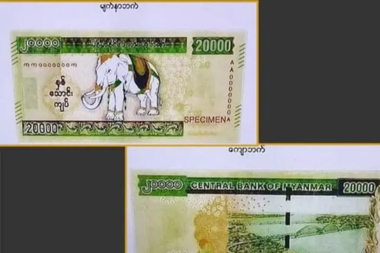 Myanmar chuẩn bị phát hành tiền giấy mới có mệnh giá cao nhất