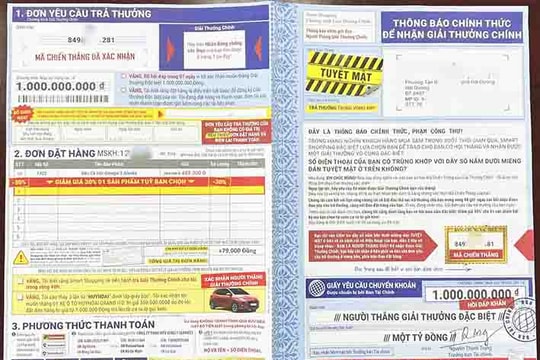 ​“Mồi nhử” mua hàng trúng thưởng tiền tỷ