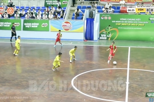 U11 Gia Bảo Hải Dương chỉ có trận hòa trong ngày ra quân