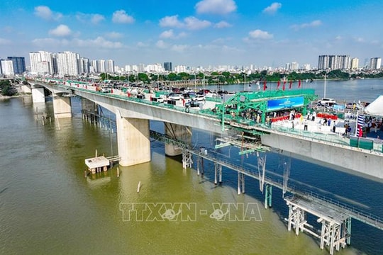 Hà Nội sẽ thông xe cầu Vĩnh Tuy giai đoạn 2 trước ngày 2.9