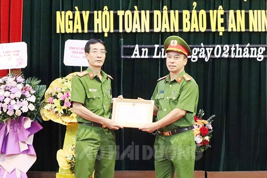 Kinh Môn tổ chức điểm Ngày hội toàn dân bảo vệ an ninh Tổ quốc