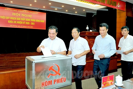 [Audio] Hải Dương giới thiệu nhân sự quy hoạch vào Ban Chấp hành Trung ương Đảng khóa XIV