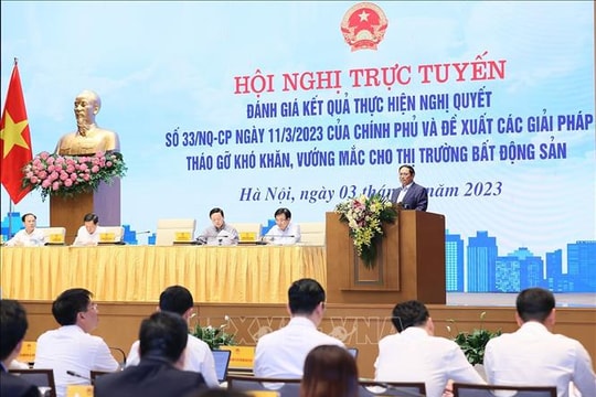 Thủ tướng chủ trì Hội nghị tháo gỡ khó khăn, vướng mắc cho thị trường bất động sản