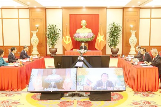 Tổng Bí thư Nguyễn Phú Trọng điện đàm với Chủ tịch Đảng Nhân dân Campuchia, Thủ tướng Chính phủ Campuchia