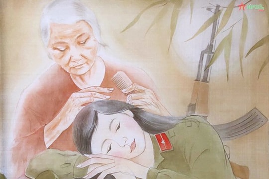 Ngắm tranh lụa Việt trong triển lãm “Hương lụa tháng 8”