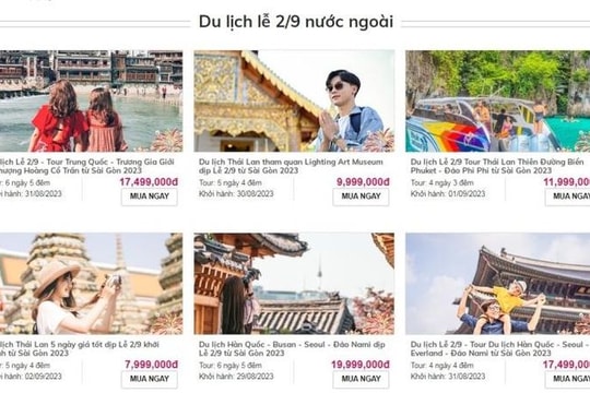Tour du lịch giá rẻ dịp nghỉ lễ Quốc khánh 2.9 được rao bán rầm rộ