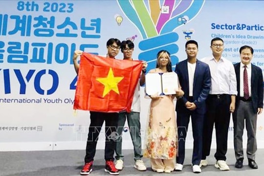​Học sinh Quảng Ninh đoạt huy chương vàng và Giải đặc biệt tại Olympic khoa học quốc tế Hàn Quốc