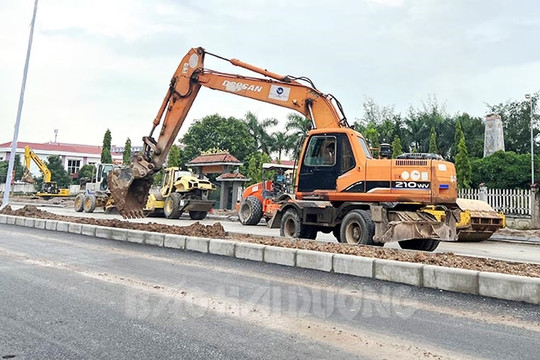TP Hải Dương thi công đường Vũ Công Đán đoạn 600m đạt 80% khối lượng