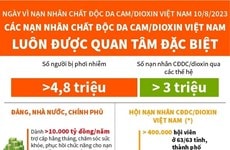 [Đồ họa] Quan tâm đặc biệt các nạn nhân chất độc da cam/dioxin