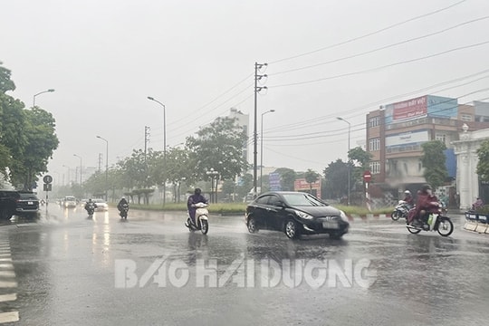 Scattered rain forecast in Hai Duong this week